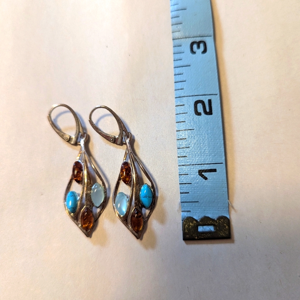NWOT Midwest Amber Earrings (never worn)